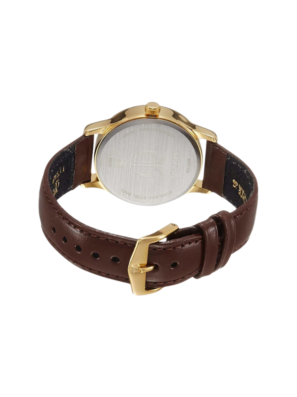 Men’s Black Dial Metal Strap Wrist Watch