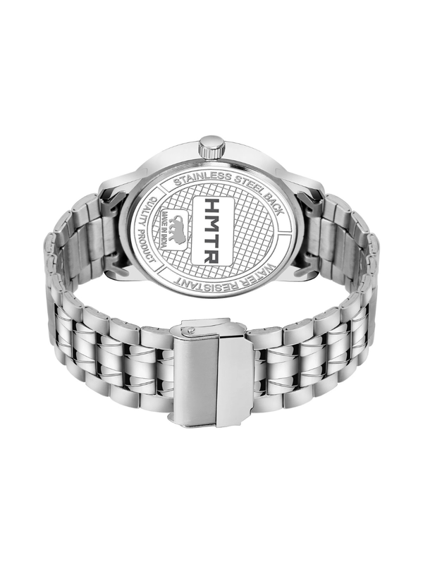 Men’s Black Dial Metal Strap Wrist Watch