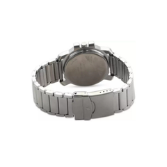 Men’s Silver Stainless Steel Analog Watch | Black Dial Premium Stylish Wrist Watch