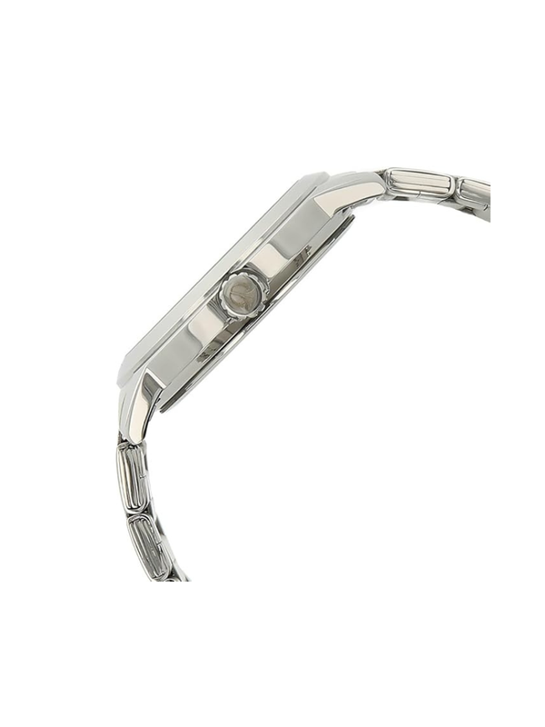 Men’s Silver Stainless Steel Analog Watch | Black Dial Premium Elegant Wrist Watch