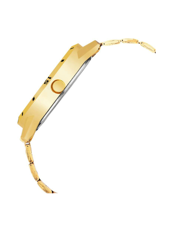 Men’s Golden Dial Metal Strap Wrist Watch