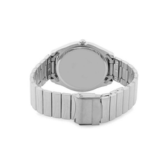 Men’s Silver Stainless Steel Analog Watch | Black Dial Premium Wrist Watch