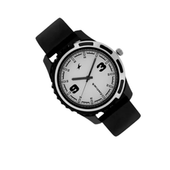 Men’s Black Leather Strap Analog Watch | White Dial Premium Classic Wrist Watch