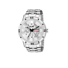 Men’s Black Dial Metal Strap Wrist Watch