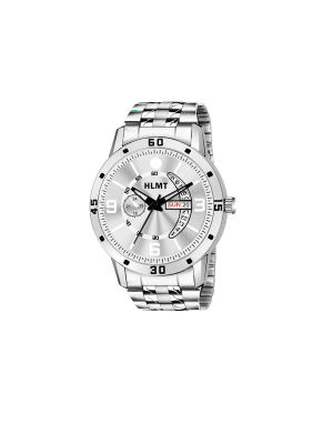 Men’s Black Dial Metal Strap Wrist Watch