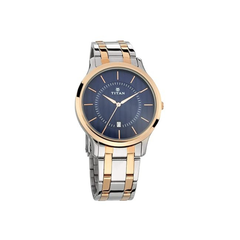Men’s Black Leather Strap Analog Watch | Premium White Dial Elegant Wrist Watch