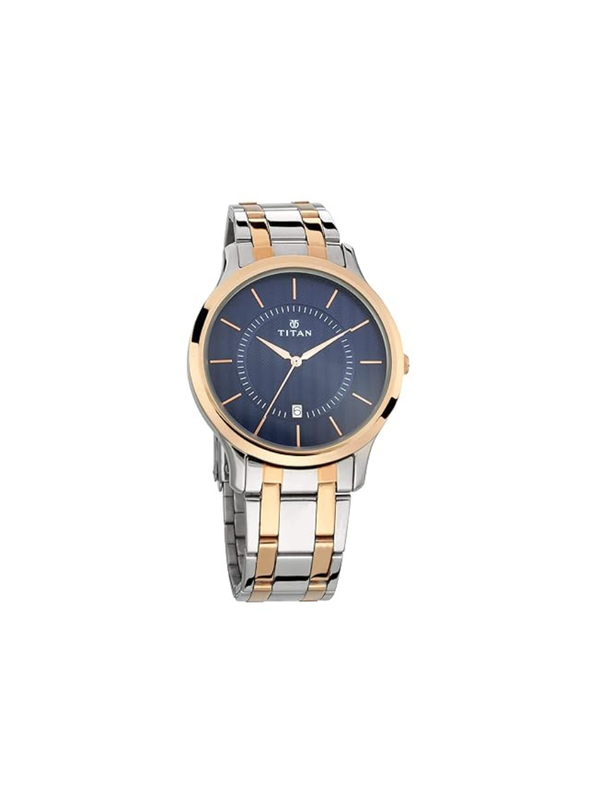 Men’s Black Leather Strap Analog Watch | Premium White Dial Elegant Wrist Watch