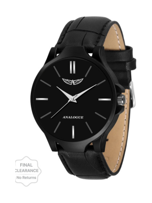 Boys Black Dial Silicone Strap Wrist Watch