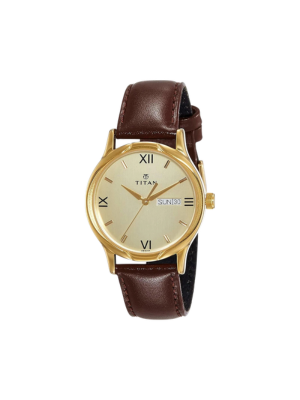 Men’s Black Dial Metal Strap Wrist Watch