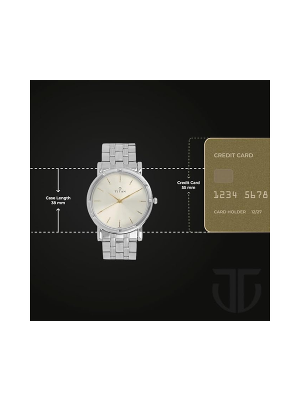 Men’s Silver Stainless Steel Analog Watch | Premium Blue Dial Stylish Wrist Watch