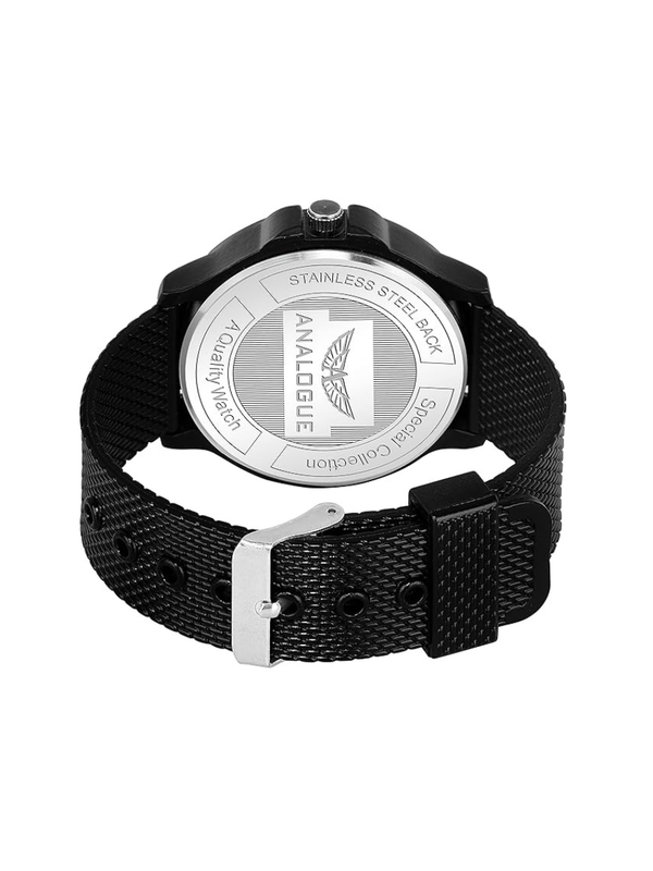 Boys Black Dial Silicone Strap Wrist Watch