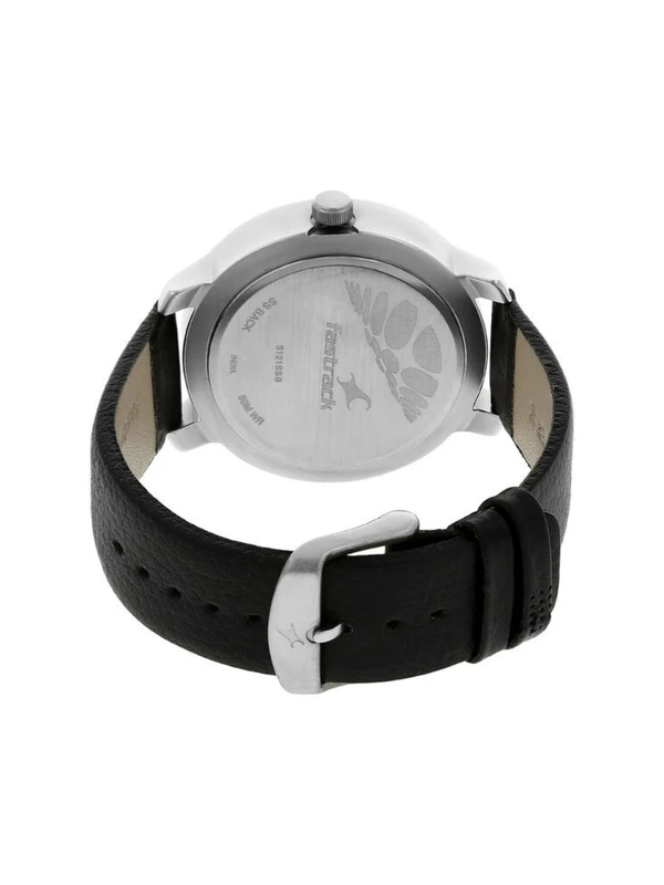 Men’s Brown Leather Strap Analog Watch | White Dial Premium Classic Wrist Watch