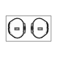 Men’s Black Dial Metal Strap Wrist Watch