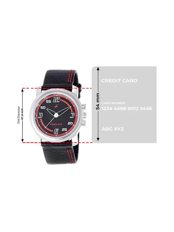 Men’s Black Leather Strap Analog Watch | Stylish White Dial Premium Wrist Watch