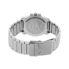 Men’s Silver Stainless Steel Analog Watch | Premium Black Dial Stylish Wrist Watch