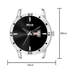 Men’s Black Dial Black Strap Wrist Watch