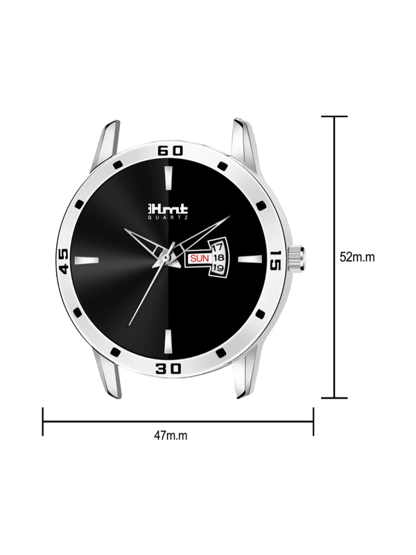 Men’s Black Dial Black Strap Wrist Watch