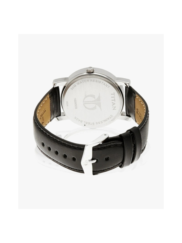 Men’s Brown Leather Strap Analog Watch | Classic Silver Dial Premium Wrist Watch