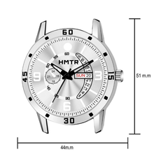 Men’s Black Dial Metal Strap Wrist Watch