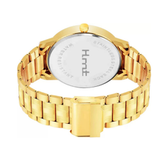 Men’s Golden Dial Metal Strap Wrist Watch