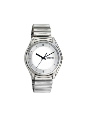 Men’s Silver Stainless Steel Analog Watch | Black Dial Premium Wrist Watch