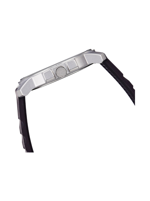 Men’s Silver Stainless Steel Analog Watch | Premium Black Dial Elegant Wrist Watch
