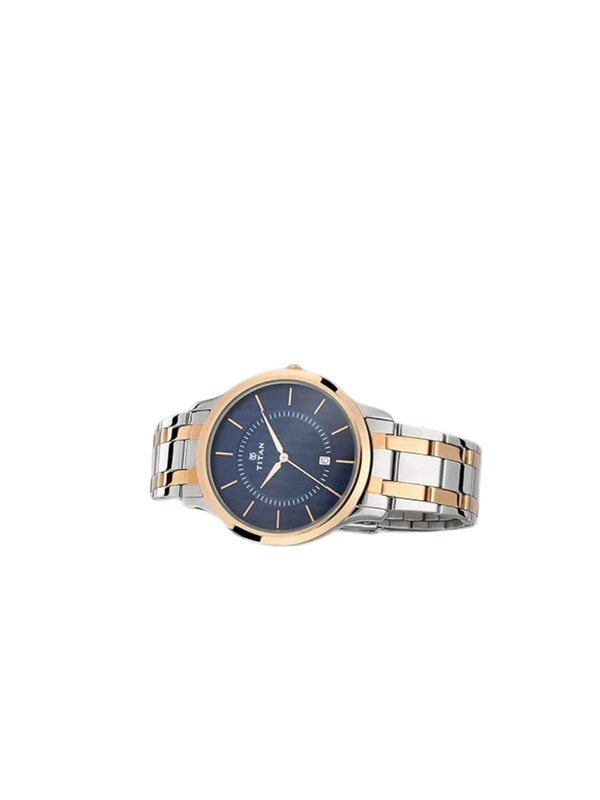 Men’s Black Leather Strap Analog Watch | Premium White Dial Elegant Wrist Watch
