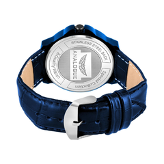 Boys Blue Dial Silicone Strap Wrist Watch