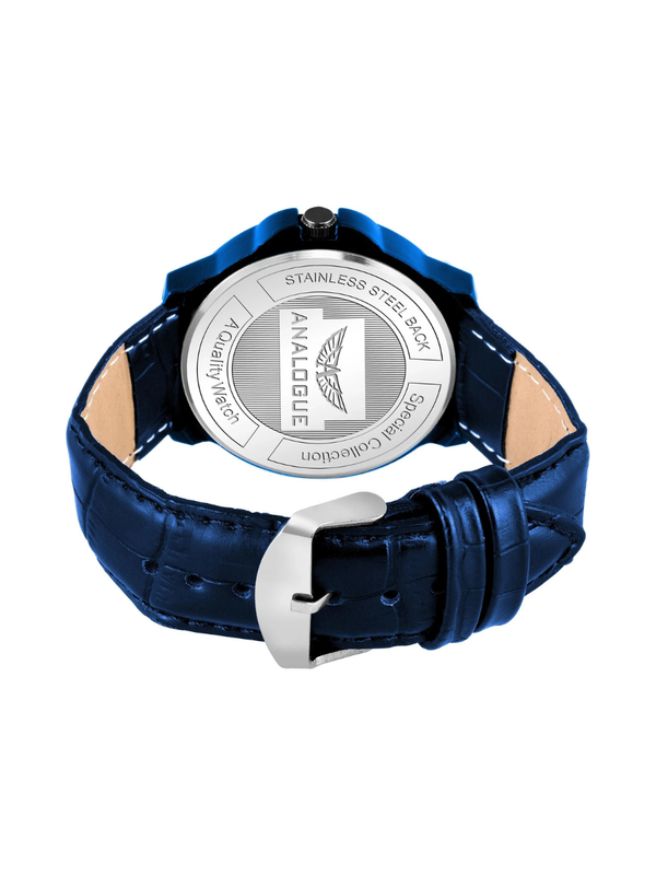 Boys Blue Dial Silicone Strap Wrist Watch