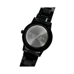 Men’s Black Dial Metal Strap Wrist Watch