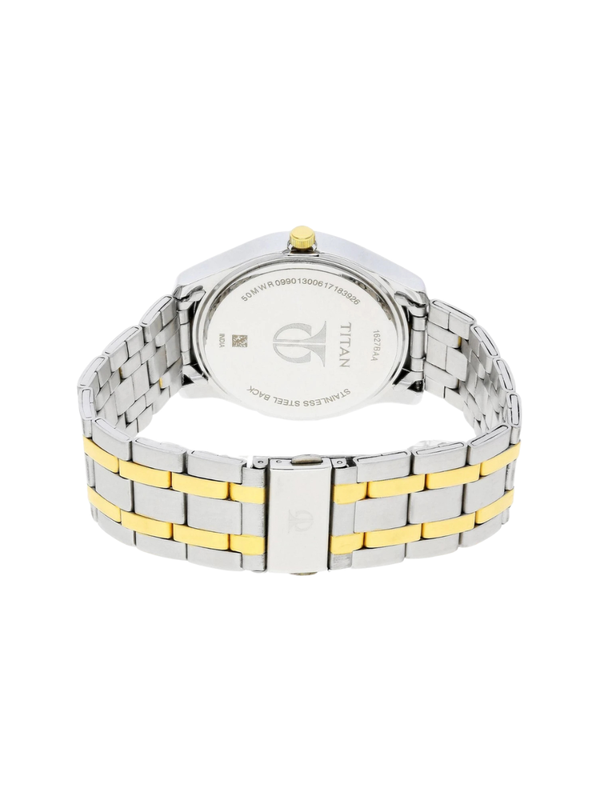 Men’s Silver Dial Metal Strap Wrist Watch