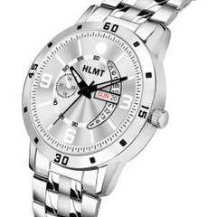 Men’s Black Dial Metal Strap Wrist Watch