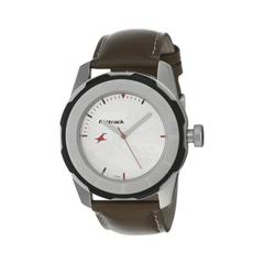 Men’s Black Leather Strap Analog Watch | Premium White Dial Stylish Wrist Watch