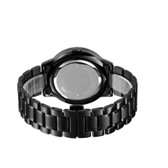 Men’s Black Dial Metal Strap Wrist Watch