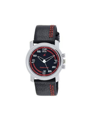 Men’s Black Leather Strap Analog Watch | Stylish White Dial Premium Wrist Watch