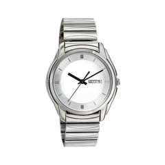 Men’s Silver Stainless Steel Analog Watch | Black Dial Premium Wrist Watch