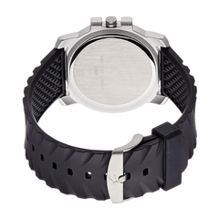 Men’s Silver Stainless Steel Analog Watch | Premium Black Dial Elegant Wrist Watch