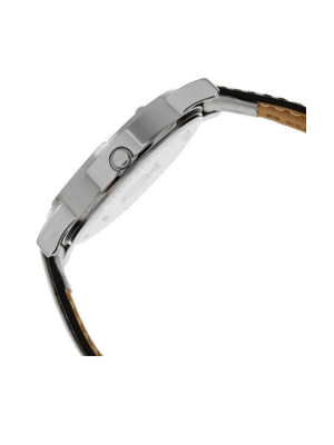 Men’s Brown Leather Strap Analog Watch | Classic Silver Dial Premium Wrist Watch