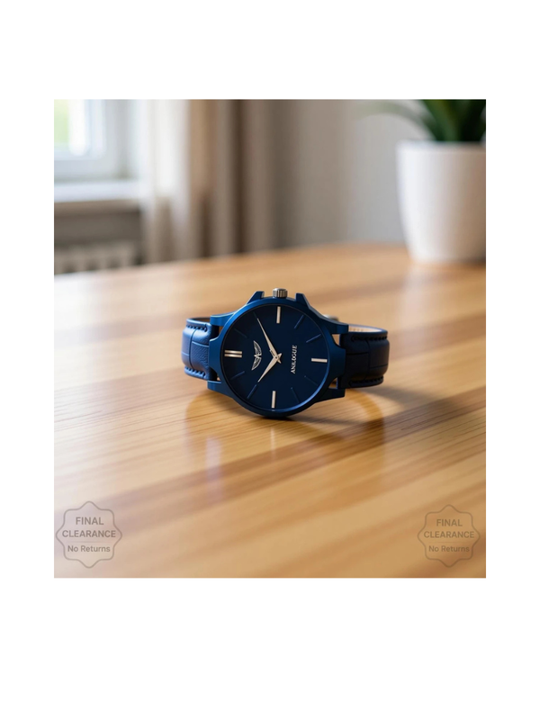 Boys Blue Dial Silicone Strap Wrist Watch
