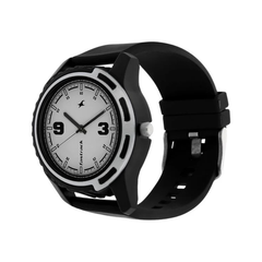 Men’s Black Leather Strap Analog Watch | White Dial Premium Classic Wrist Watch