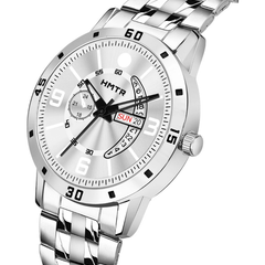 Men’s Black Dial Metal Strap Wrist Watch