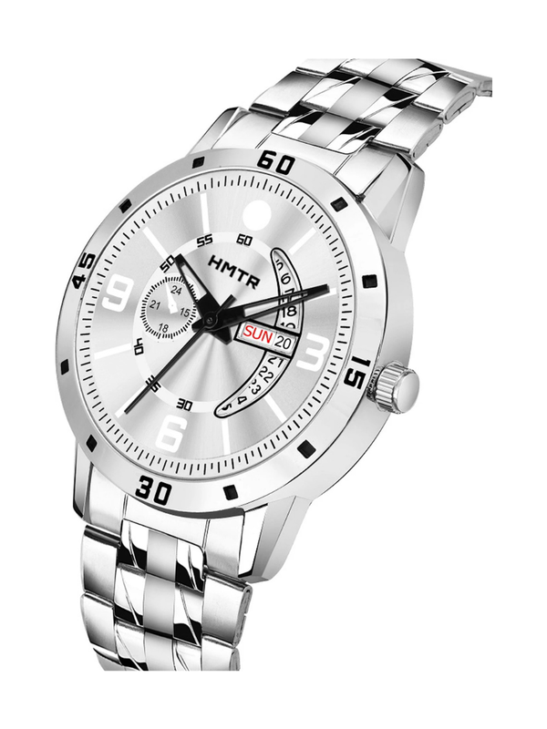 Men’s Black Dial Metal Strap Wrist Watch