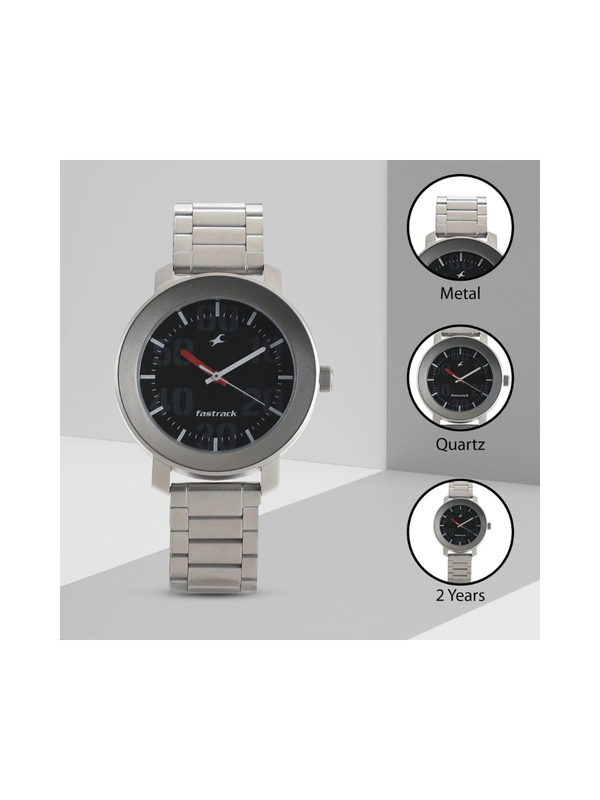 Men’s Brown Leather Strap Analog Watch | White Dial Premium Classic Wrist Watch