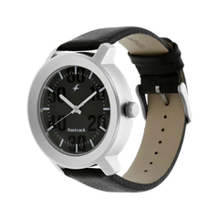 Men’s Brown Leather Strap Analog Watch | White Dial Premium Classic Wrist Watch