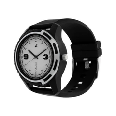 Men’s Black Leather Strap Analog Watch | White Dial Premium Classic Wrist Watch