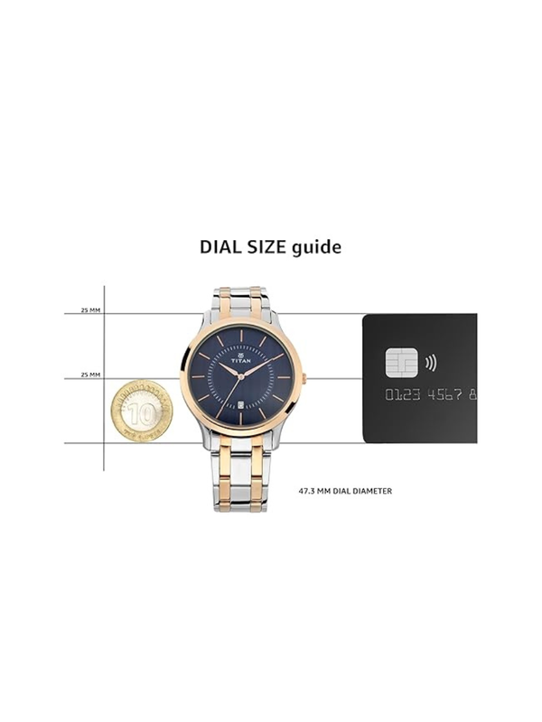 Men’s Black Leather Strap Analog Watch | Premium White Dial Elegant Wrist Watch