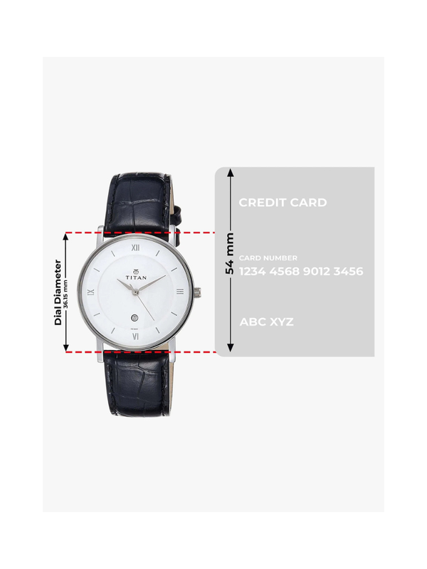 Men’s Brown Leather Strap Analog Watch | White Dial Classic Premium Wrist Watch