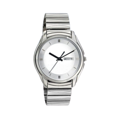 Men’s Silver Stainless Steel Analog Watch | Black Dial Premium Wrist Watch