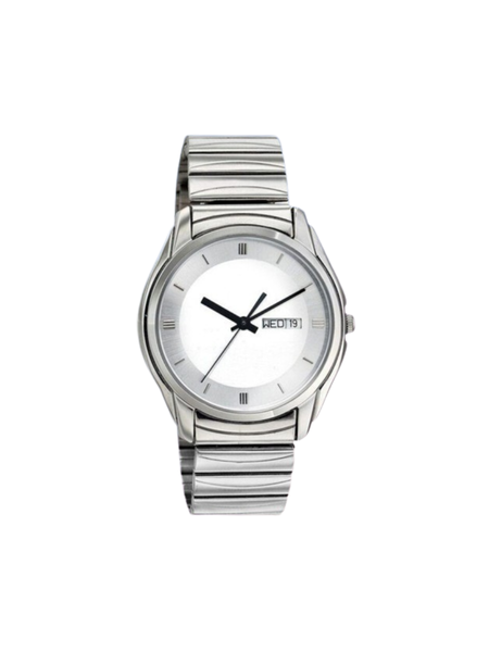 Men’s Silver Stainless Steel Analog Watch | Black Dial Premium Wrist Watch