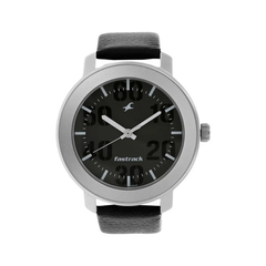Men’s Brown Leather Strap Analog Watch | White Dial Premium Classic Wrist Watch